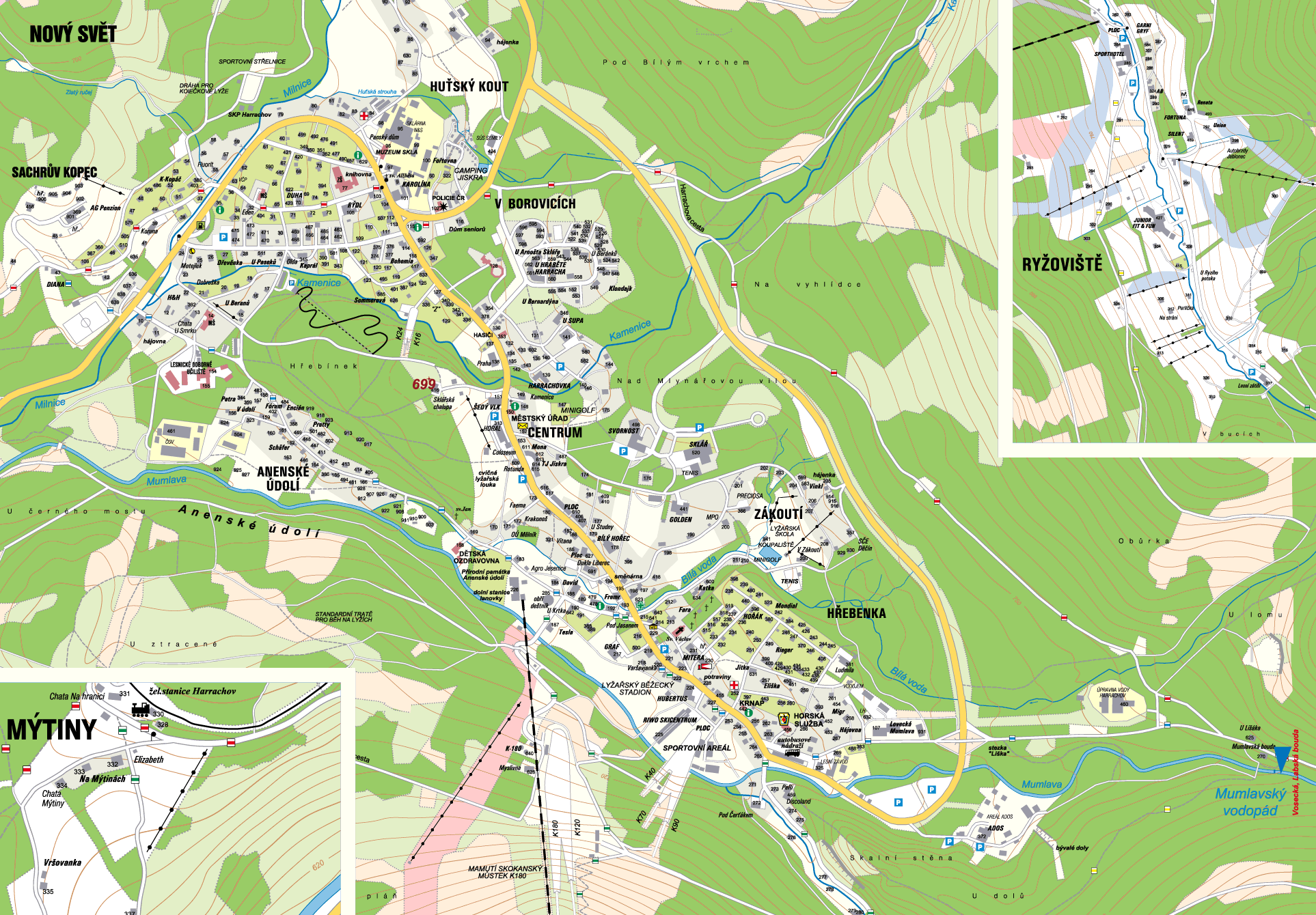 Informationen für Touristen zum herunterladen: Schnee, Harrachov